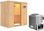 Karibu Sauna Vera, Biokombi-Ofen, externe Steuerung Easy, Glast&uuml;r