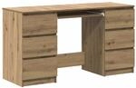 vidaXL Schreibtisch Artisan-Eiche 140x50x77 cm Holzwerkstoff 855961