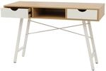 MCW Schreibtisch E92 Naturbraun Wei&szlig;