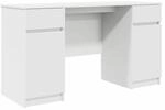 vidaXL Schreibtisch mit Schubladen Wei&szlig; 140 x 49 x 76 cm Holzwerkstoff 3328507