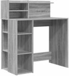 vidaXL Schreibtisch mit Stauraum Grau Sonoma 90 x 48 x 101,5 cm 869527