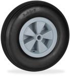 Relaxdays Schubkarrenrad 3.50-6 Vollgummi Schwarz Pannensicher 33 cm x 9 cm 1,4 kg
