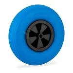 Relaxdays Schubkarrenrad Vollgummi Blau Schwarz Pannensicher 3.50-6 33 cm x 9 cm 1,4