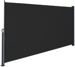 Tectake Seitenmarkise 160 x 300 cm Wetterfest Blickdicht 300 x 160 cm 300 x 9 x 160