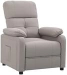 vidaXL Relaxsessel Taupe Stoff 348283