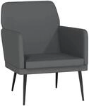 vidaXL Sessel Grau 61x78x80 cm Kunstleder 351395