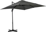 Outsunny Gartenschirm Metall Polyester Grau 245L x 245B x 245H cm