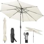 Sekey Sonnenschirm Gartenschirm mit Kurbel 350 cm