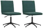 vidaXL Esszimmerst&uuml;hle 2 Stk Dunkelgr&uuml;n Samt 3315369