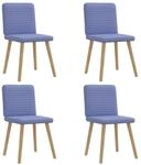 vidaXL Esszimmerst&uuml;hle 4 Stk Jeansblau Stoff 3315254