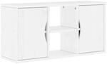 vidaXL TV-Schrank ODDA Wei&szlig; 79x24x40 cm Massivholz Kiefer 4103604
