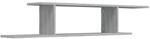 vidaXL TV-Wandregal Grau Sonoma 125x18x23 cm Holzwerkstoff 815877
