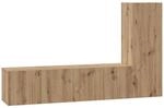 vidaXL TV-Schrank-Set Wandmontiert 3-Tlg Artisan-Eiche 60 x 30 x 30 cm 3393404