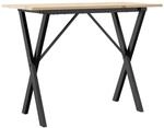 vidaXL Esstisch X-Gestell 100x50x75 cm Massivholz Kiefer und Gusseisen