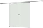 inova Glasschiebet&uuml;r Klarglas 1510 x 2035 mm Komplettset mit Griffmuschel inkl.