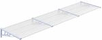 vidaXL T&uuml;rvordach Grau und Transparent 358,5x90 cm Polycarbonat 153695