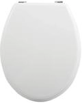 MSV WC-Sitz MDF 44,5 cm x 36 cm x 5,5 cm Wei&szlig;