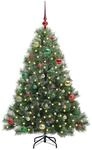 vidaXL K&uuml;nstlicher Weihnachtsbaum mit 150 LEDs Gr&uuml;n 150 cm PE und PVC 3397843