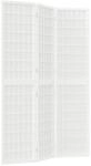 vidaXL 3 Tlg Paravent Japanischer Stil Faltbar 120x170 cm Wei&szlig; 352087