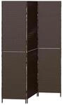 vidaXL Raumteiler Braun 146 x 180 cm Poly-Rattan 42003669