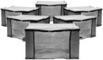 BigDean 6x 90L Aufbewahrungstasche Kleidung Aufbewahrung Kleideraufbewahrung