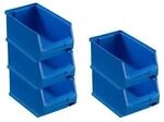 SparSet 5 x Blaue Sichtlagerbox 3.0 HxBxT 12,5 x 14,5 x 23,5 cm 2,8 Liter