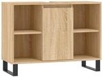 vidaXL Badschrank Sonoma-Eiche 80x33x60 cm Holzwerkstoff 831639