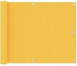 vidaXL Balkon-Sichtschutz Gelb 75x600 cm Oxford-Gewebe 135023