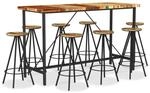 vidaXL 9 Tlg Bar-Set Wiederverwendetes Massivholz 3053445