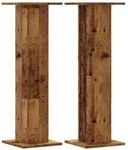 vidaXL Pflanzenst&auml;nder 2 Stk Altholz-Optik 30x30x95 cm Holzwerkstoff 3307880