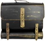 HMF 505-23 Briefkasten Antik SCHULRANZEN 122 36 x 41 x 85 cm Gold