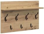 vidaXL Wandmontierter Nachttisch Artisan-Eiche 60 x 40 x 12 cm 874434