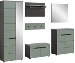 Inn.Furn Garderoben-Set 6-teilig in Salbei und Grau 255 cm Cooper