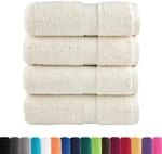 vidaXL Premium-G&auml;stet&uuml;cher SOLUND 4 Stk Cremewei&szlig; 30x50 cm 600 g/m&sup2; 137471