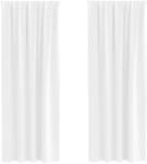 vidaXL Verdunkelungs-Vorh&auml;nge mit Ringen Reinwei&szlig; Polyester 4107496