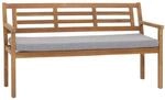 PROREGAL Gartenbank HxBxT 82x145x59cm Sitzbank Parkbank Holzbank Massiv-Holz...