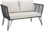 Tectake Garten Loungesofa Sundo Rundes Polyrattan Im Rope Design Dicke Des