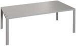 CHEFGASTRO Alu-Esstisch 73x180x80cm Wetterfest Hellgrau