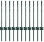 vidaXL Zaunpfosten 11 Stk Gr&uuml;n 100 cm Stahl 42006261