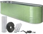 TTL GARDEN Metall Hochbeet NATURE XL 320&times;80&times;80 cm &ndash; Gro&szlig;es Ovales Garten