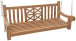 DELUKE Schaukelbank TABEL Holz Teak 150x70x61cm H&auml;ngebank Gartenschaukel Zum