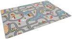 Snapstyle Kinder Spiel Stra&szlig;enteppich Grau 160x240cm