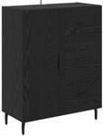 vidaXL Sideboard mit Schubladen Schwarz Eichen-Optik 69,5 x 34 x 90 cm 881533