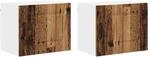 vidaXL K&uuml;chenwandschrank 2 Stk Altholz 50 x 31 x 40 cm Holzwerkstoff 884551