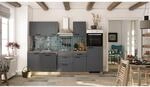 Flex-Well Exclusiv K&uuml;che 2320-016 Romeo 280 cm Anthrazit matt-Cosmopolitan...