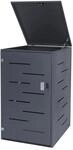 PROREGAL M&uuml;lltonnenbox 116,5x66x80cm Erweiterbar Anthrazit