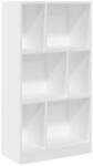 vidaXL B&uuml;cherregal Wei&szlig; 57x28,5x107,5 cm Holzwerkstoff 848003