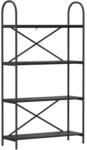 vidaXL B&uuml;cherregal Schwarz Eichen-Optik 80 x 30 x 146 cm Holzwerkstoff 879893