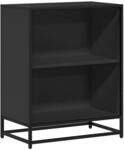 vidaXL B&uuml;cherregal Schwarz 60x35x76 cm Holzwerkstoff 849099