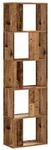 vidaXL B&uuml;cherregal 5 B&ouml;den Altholz 45x23,5x162,5 cm Holzwerkstoff 852787